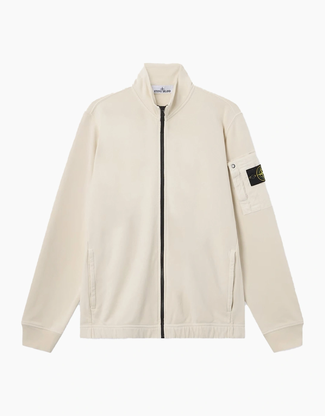 Stone Island Men's S0410 Zip Sweatshirt Cream - Size: S