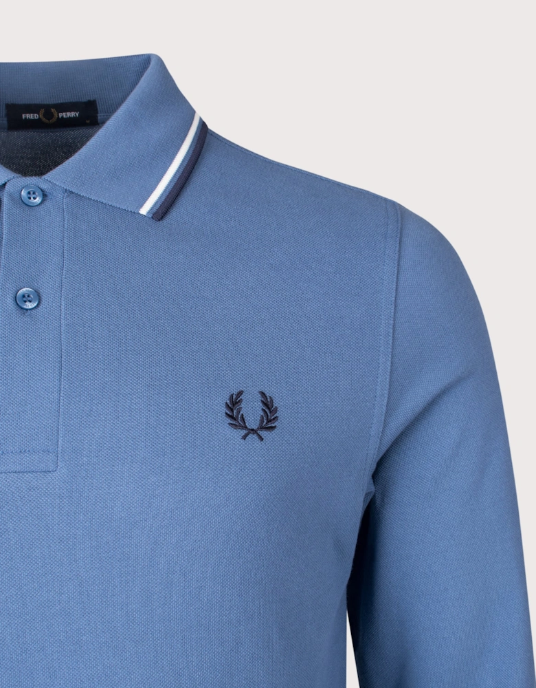 Long Sleeve Twin Tipped Polo Shirt