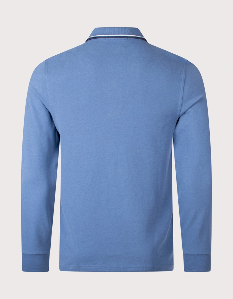 Long Sleeve Twin Tipped Polo Shirt