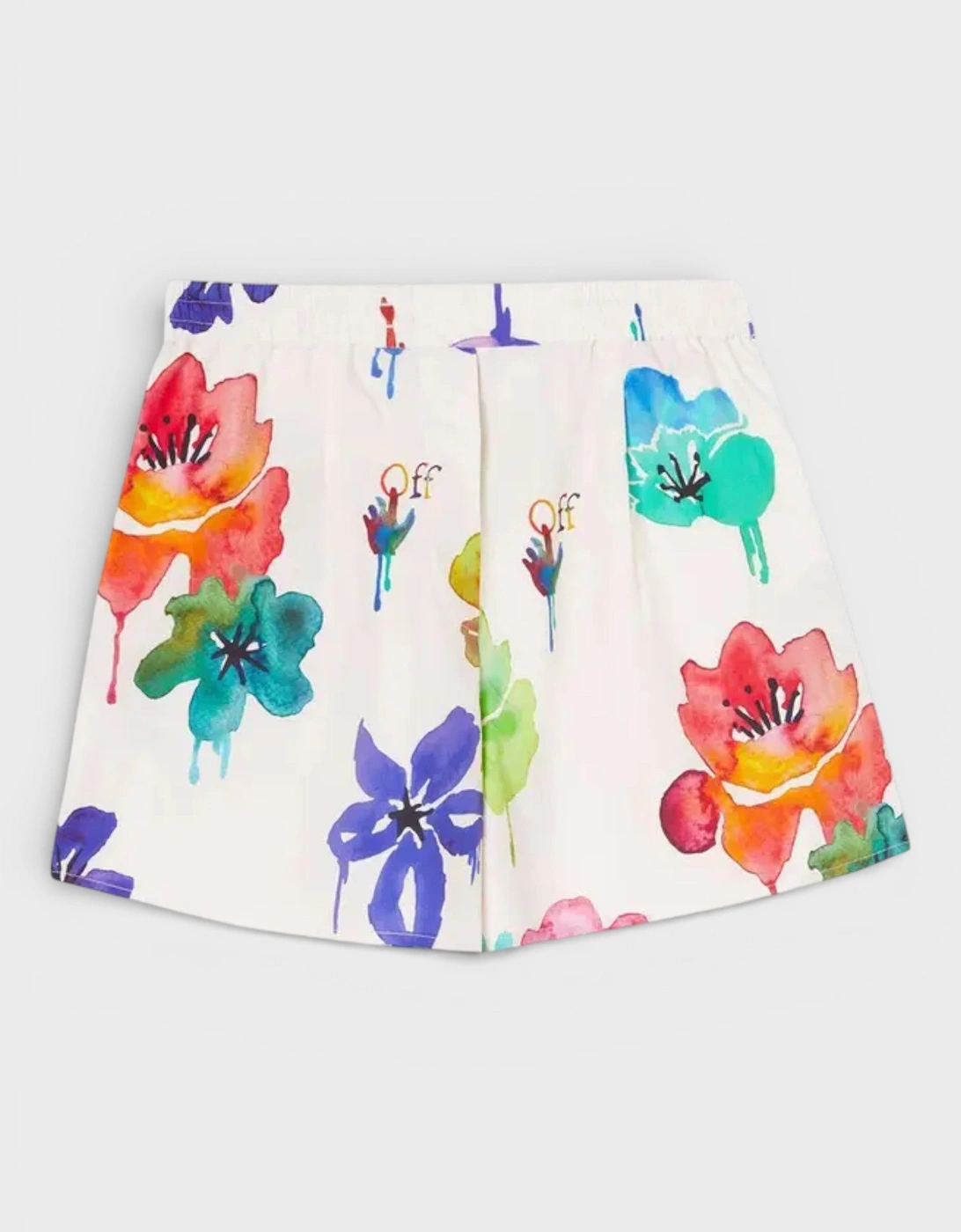Floral Print Shorts White Multicolour, 2 of 1