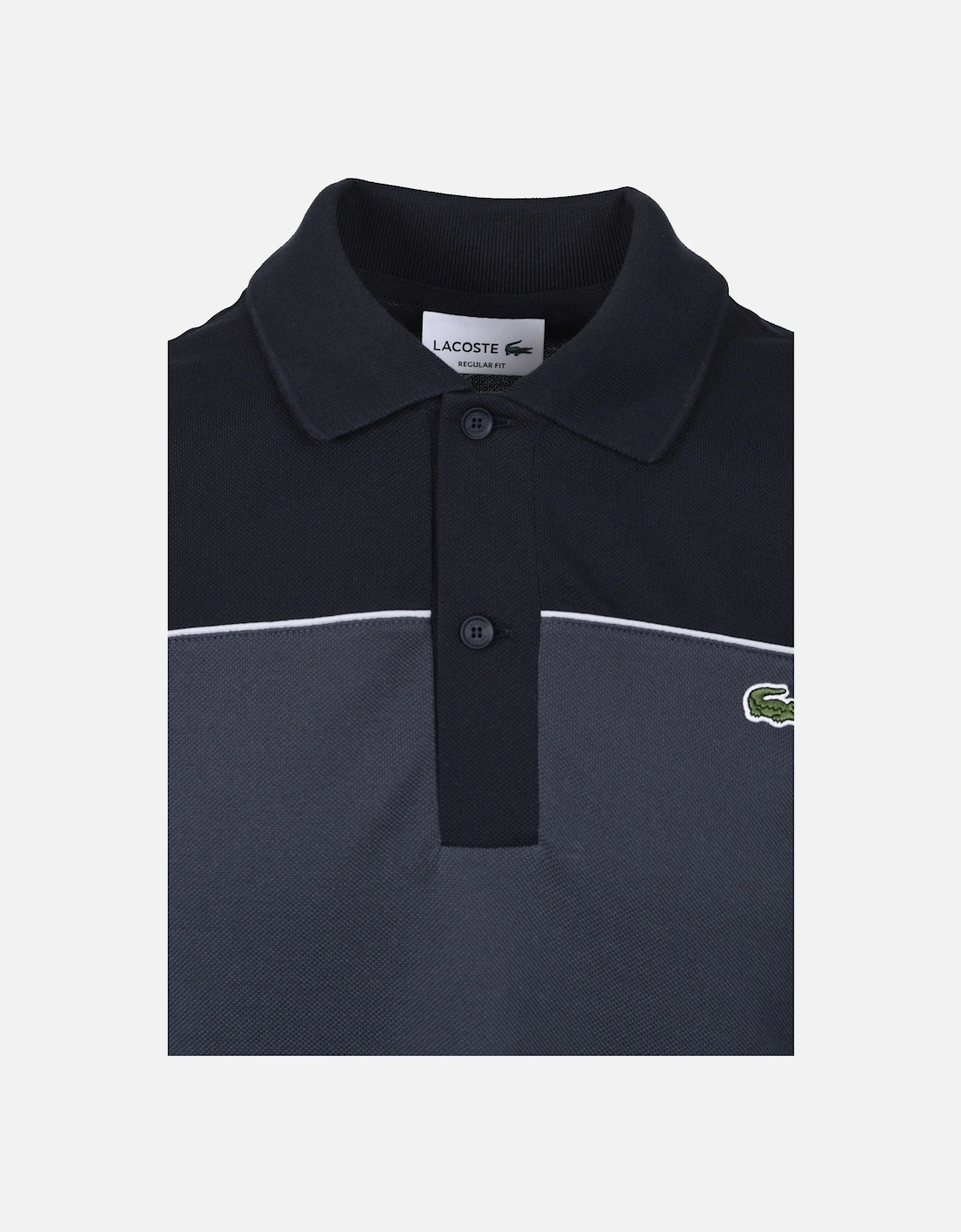 BLOCK COLOUR POLO SHIRT BLACKBIRD/GRAPE