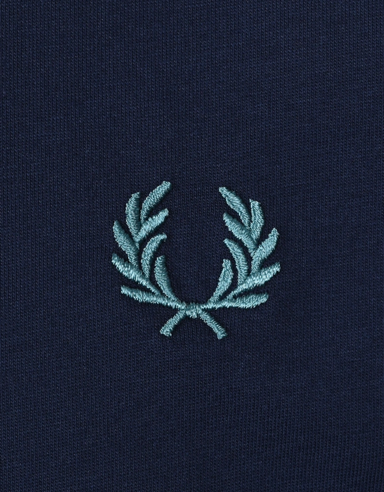 TWIN TIPPED T-SHIRT TENNIS BLUE/SNOW WHITE/TEAL