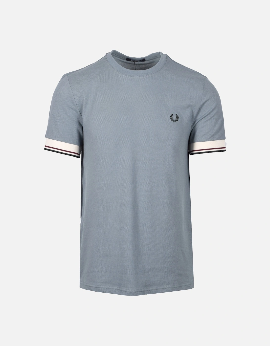 TWIN TIPPED CUFFED T-SHIRT STOCKPORT BLUE, 4 of 3
