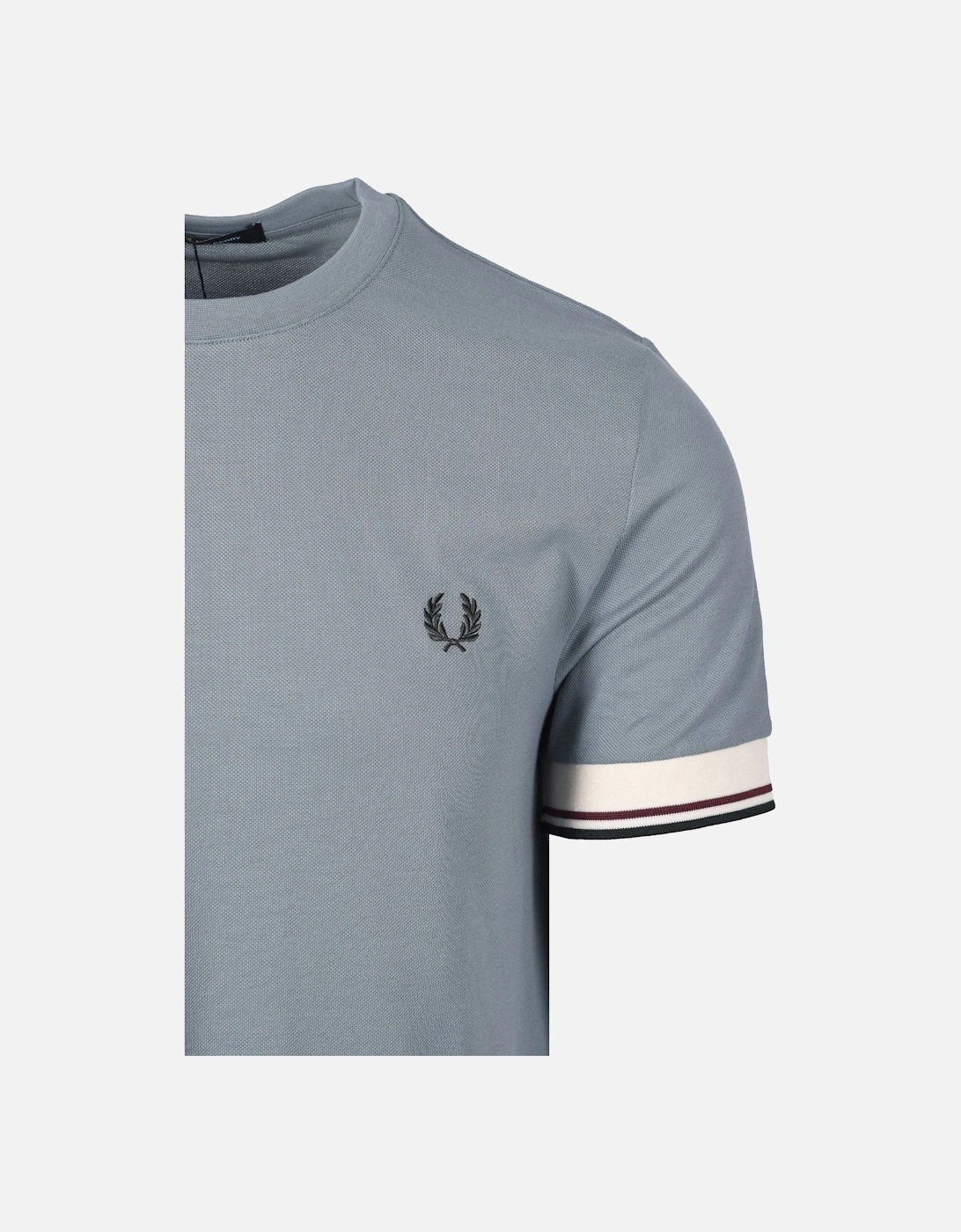 TWIN TIPPED CUFFED T-SHIRT STOCKPORT BLUE