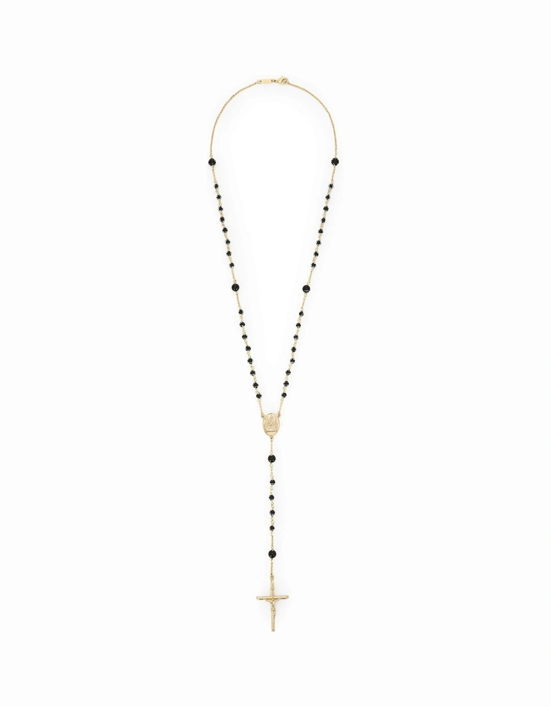 Beaded Cross Necklace Gold, 4 of 3