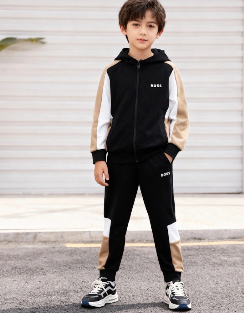 BOSS BOYS BLACK TRACKSUIT J52322/J52290