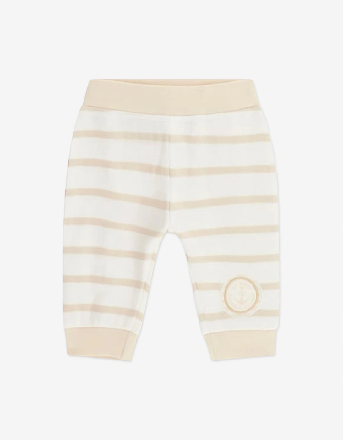 Baby Striped Bodysuit Set in Beige