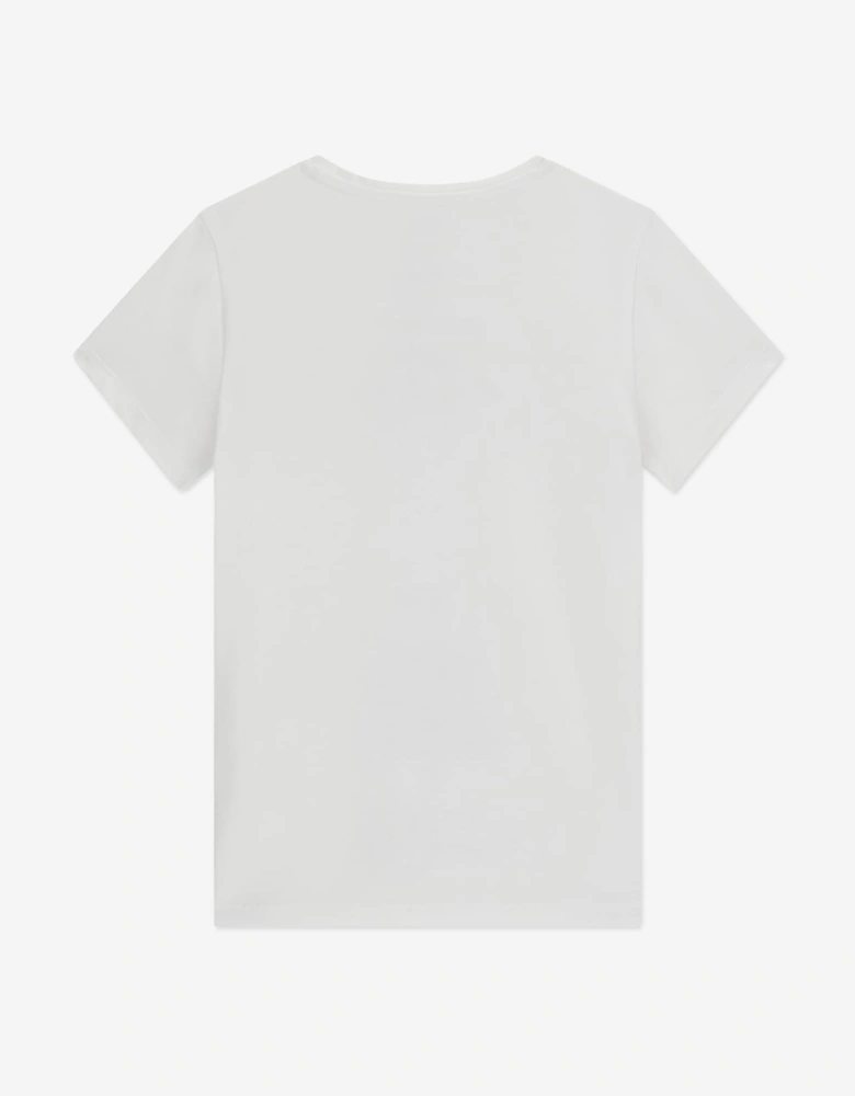 Girls Bear T-Shirt in White