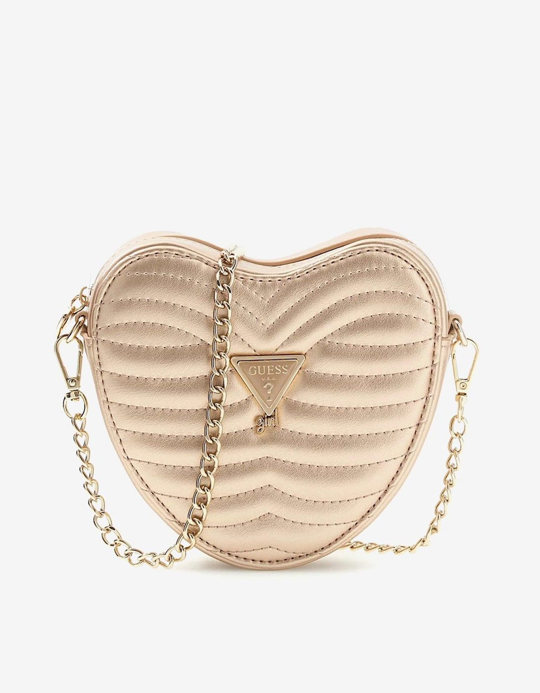 Girls Heart Crossbody Bag in Gold (15.5cm), 5 of 4