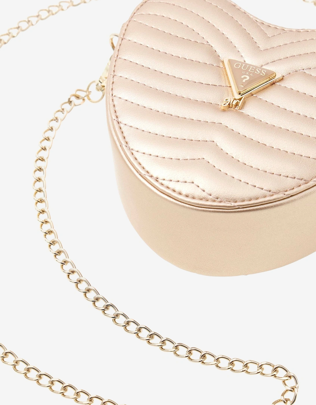 Girls Heart Crossbody Bag in Gold (15.5cm)