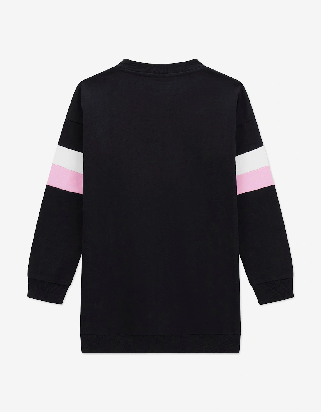 Girls Logo Sweater Dress in Black