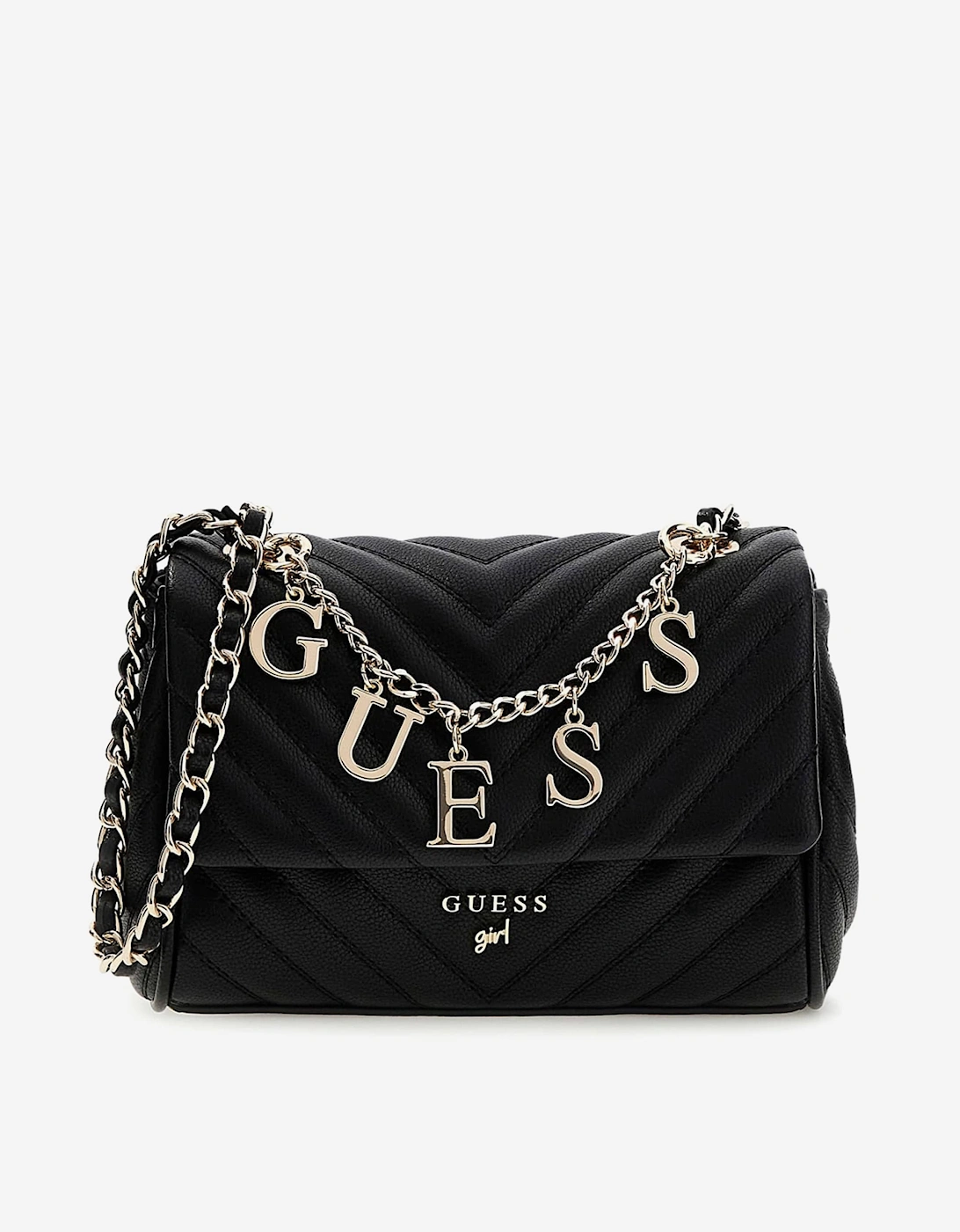 Girls Crossbody Flap Bag in Black (18.7cm), 5 of 4