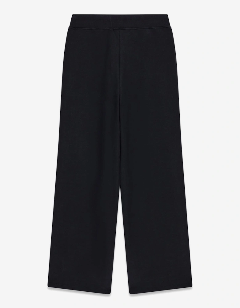 Girls French Terry Palazzo Pants in Black