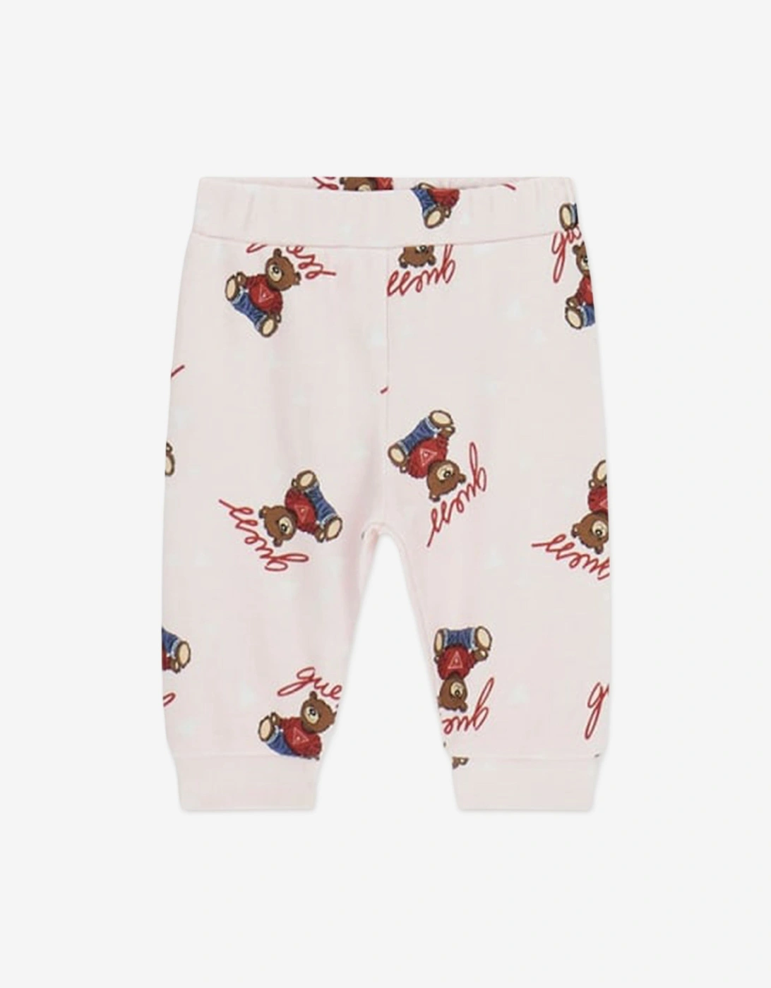 Baby Girls Teddy Bear Bodysuit Set in Pink