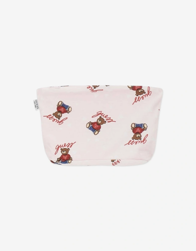 Baby Girls Teddy Bear Bodysuit Set in Pink