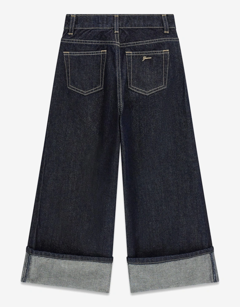 Girls Palazzo Jeans in Blue