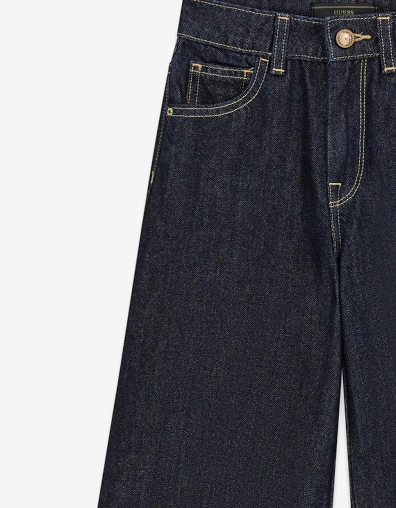 Girls Palazzo Jeans in Blue