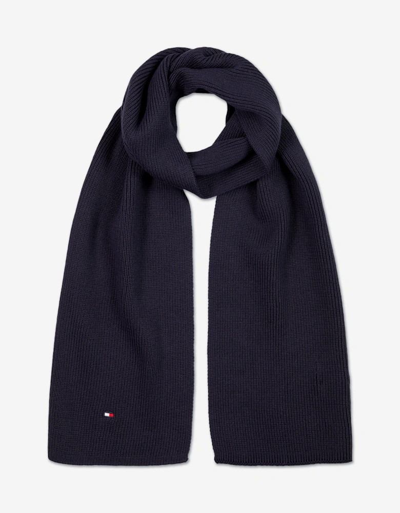 Kids Small Flag Beanie & Scarf Set in Navy