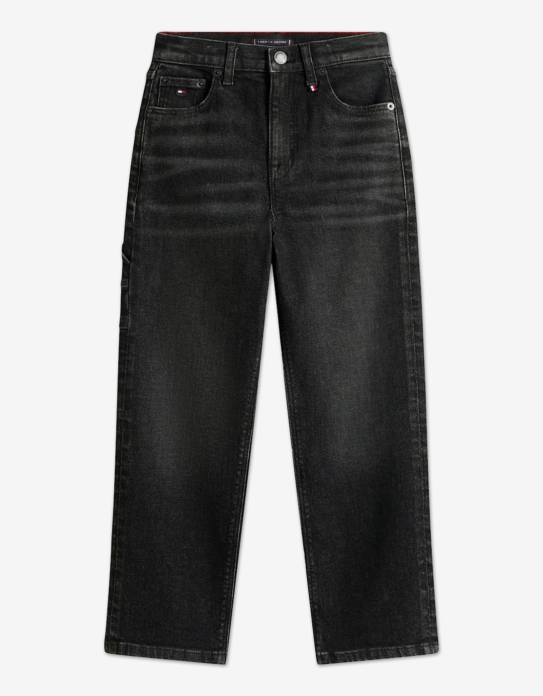 Boys Relaxed Worker Jeans in Black, 6 of 5