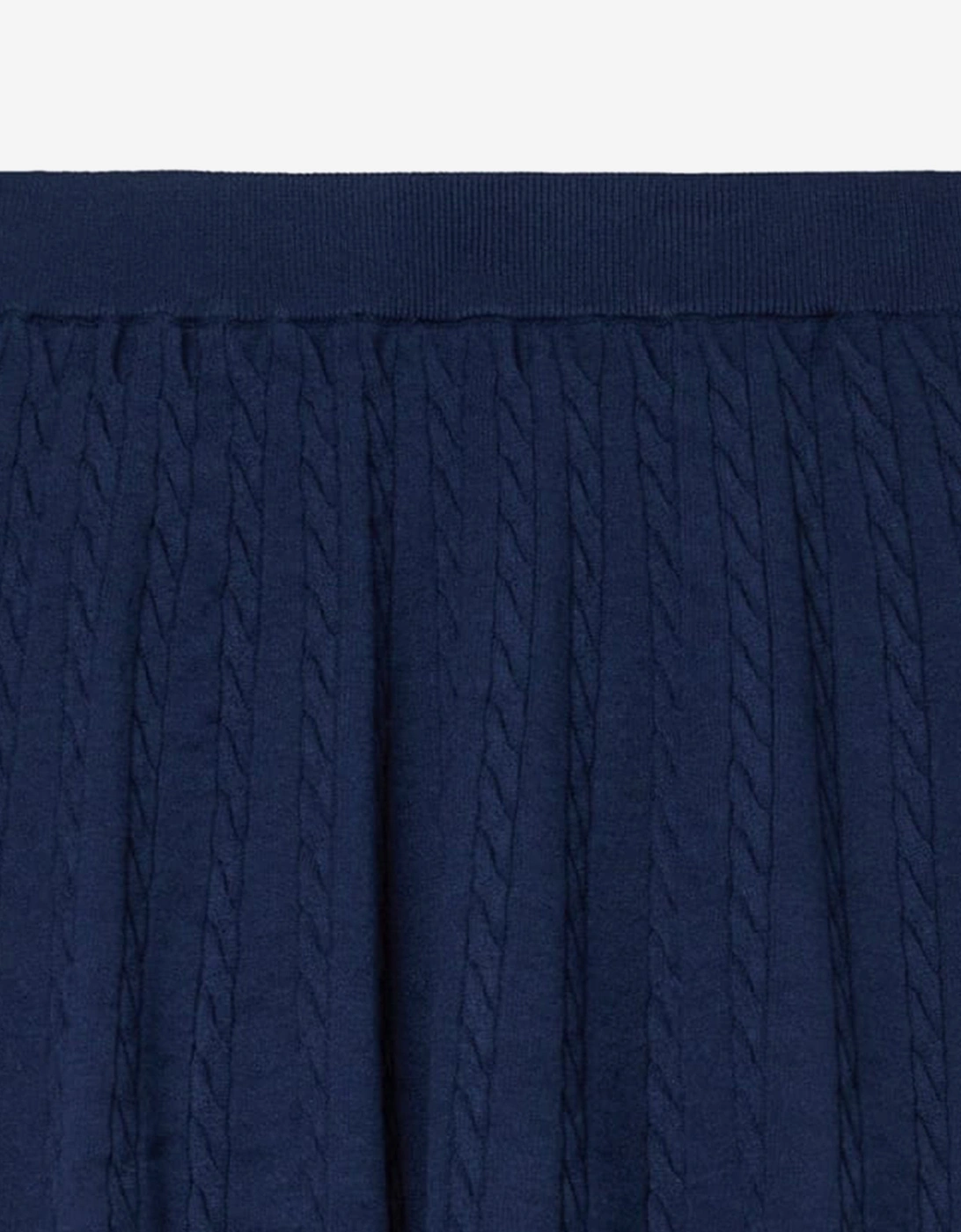 Girls Midi Sweater Skirt in Navy