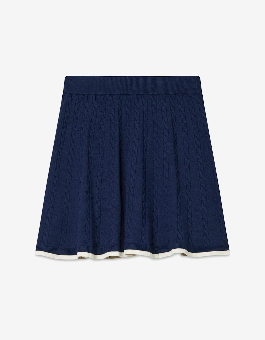 Girls Midi Sweater Skirt in Navy
