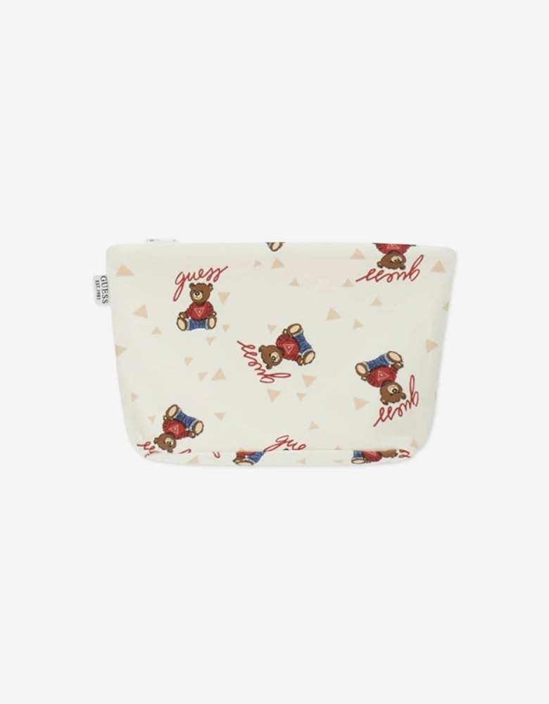 Baby Teddy Bear Bodysuit Set in Ivory