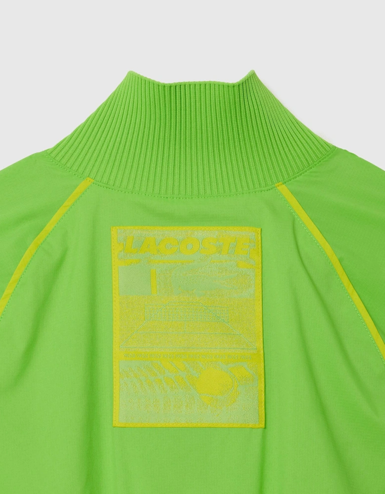 Pleated Colour-Block Sweatshirt Dress