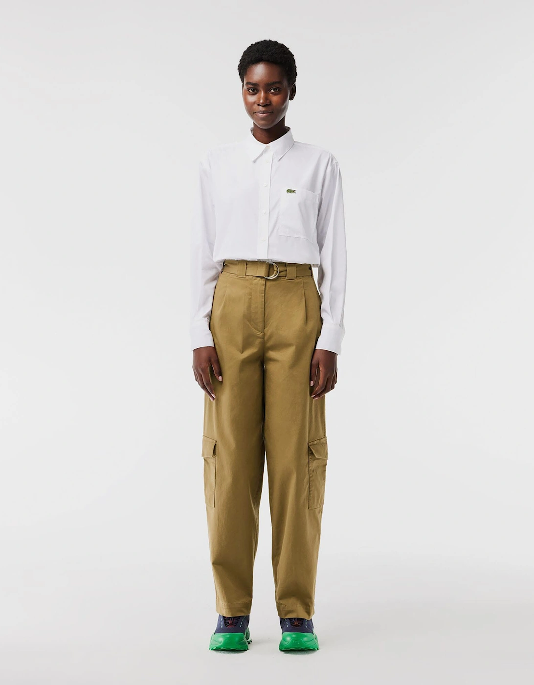 Cotton Gabardine Cargo Pants