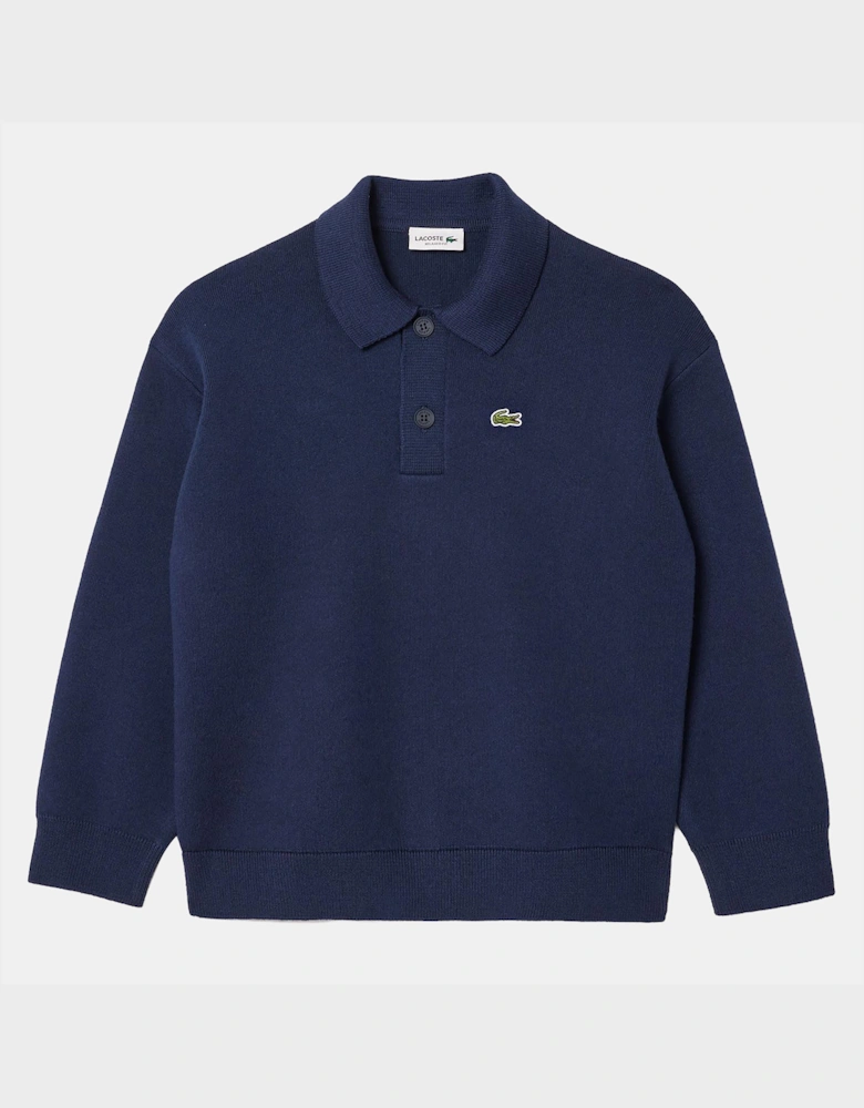 Juniors Long Sleeve Polo Shirt