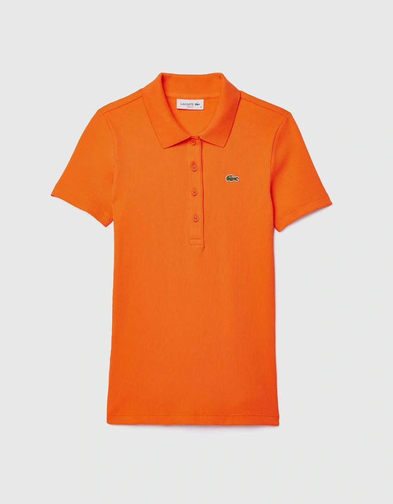 Slim-Fit L.12.D Ribbed Cotton Polo Shirt