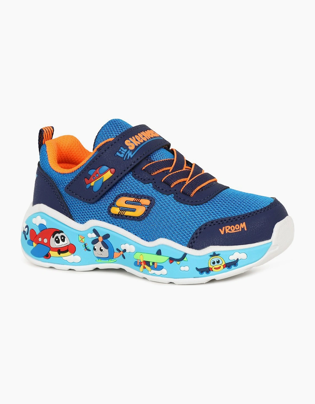 Skechers Boys Blue 'S Play Scene Infant Sports Trainers - Size: 7 Kids