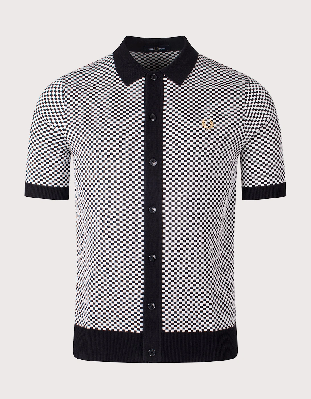 Chequerboard Button Through Shirt, 4 of 3