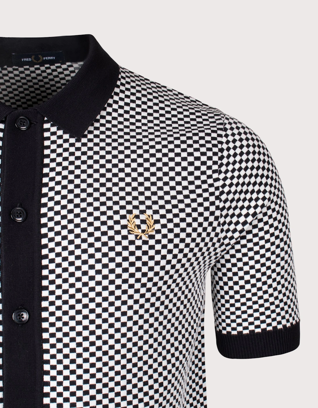 Chequerboard Button Through Shirt