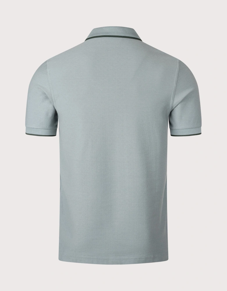 Crepe Piqué Polo Shirt