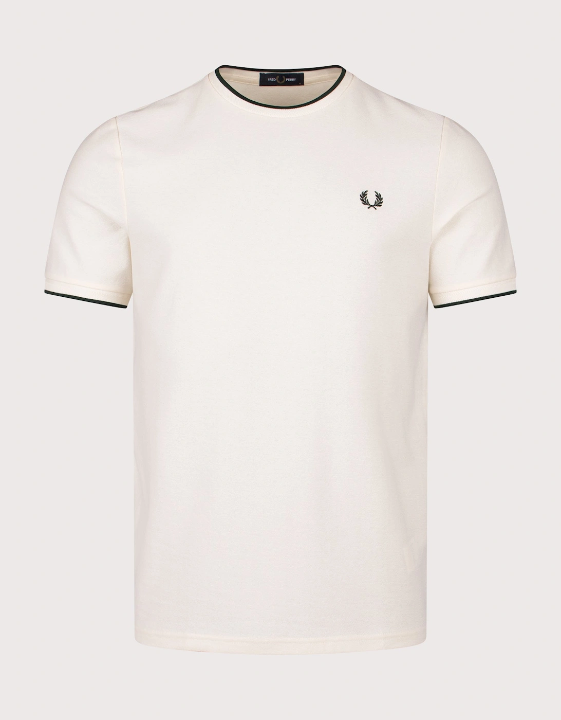 Trim Detail Crepe Piqué T-Shirt, 4 of 3