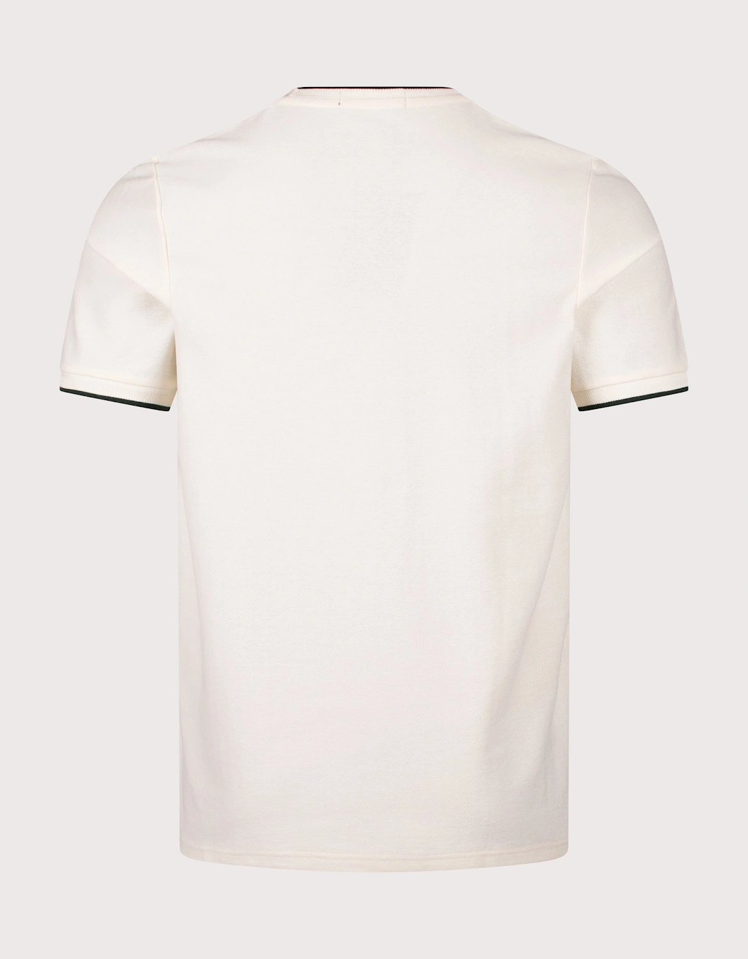 Trim Detail Crepe Piqué T-Shirt