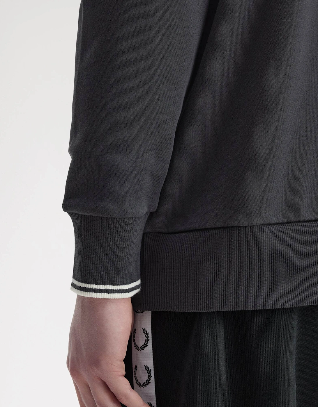 Mens Half Zip Collared Sweatshirt - Anchor Grey 297