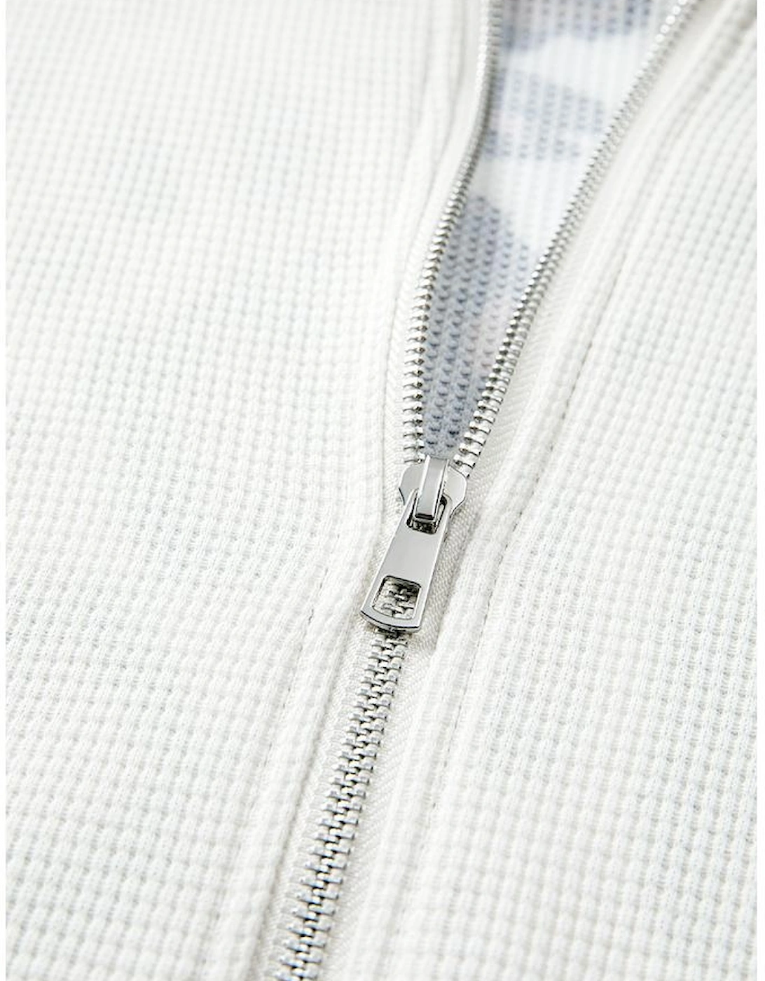 Apricot Oversized Leopard Contrast Mixed Texture Patchwork Zip Up Drop Shoulder Hoodie