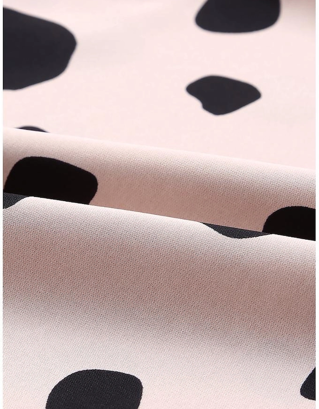 Pink Button Frill Cuffs Oversize Puff Sleeve Blouse