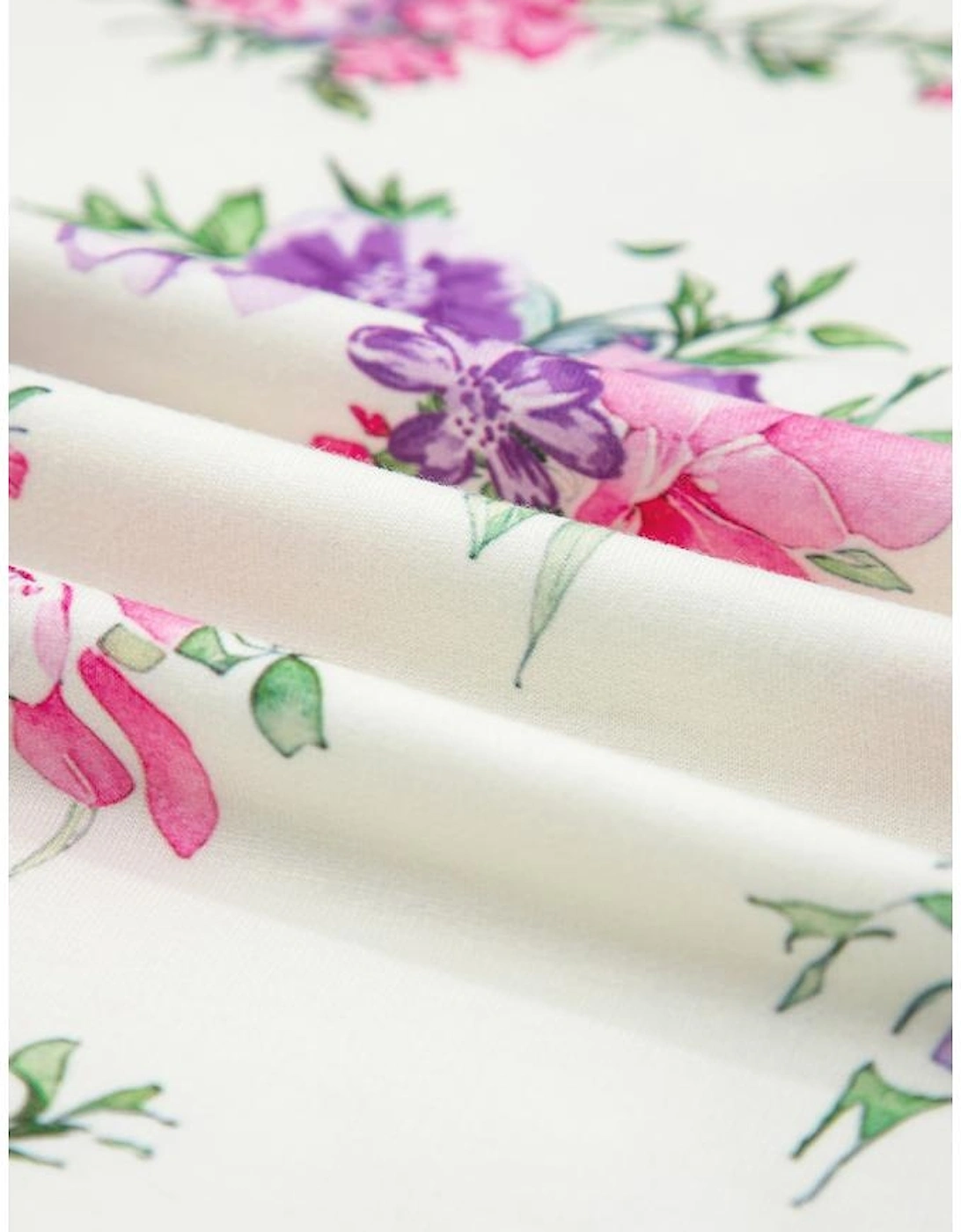 Apricot Floral Print Pullover Drawstring Lounge Pants Set