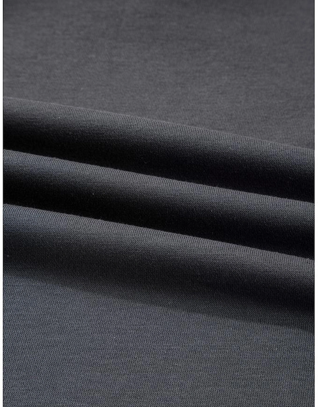 Carbon Grey Star Patchwork Contrast Stitching Mineral Wash Kangaroo Pocket Vintage Hoodie