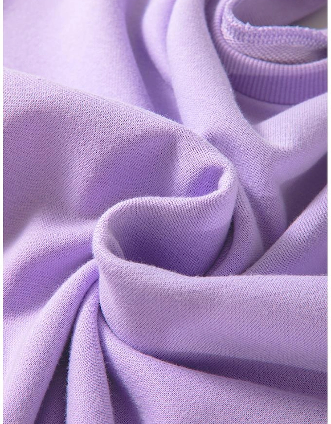 Orchid Petal Sequin Patchwork Long Sleeve Pullover Top