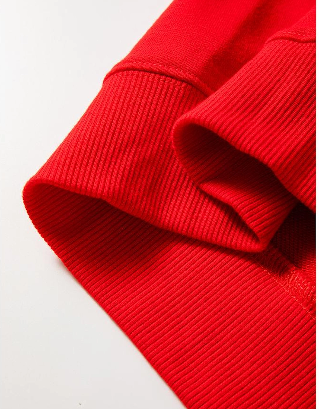 Red Sequin Christmas Tree Graphic Drop Shoulder Sweatshirt