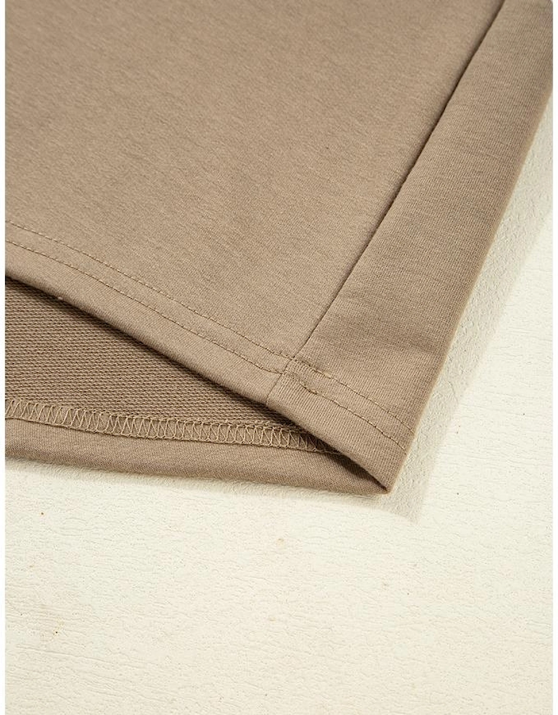 Jungle Green Mixed Texture Patchwork Exposed Seam Half Button Pullover Hooded Sweatshirt