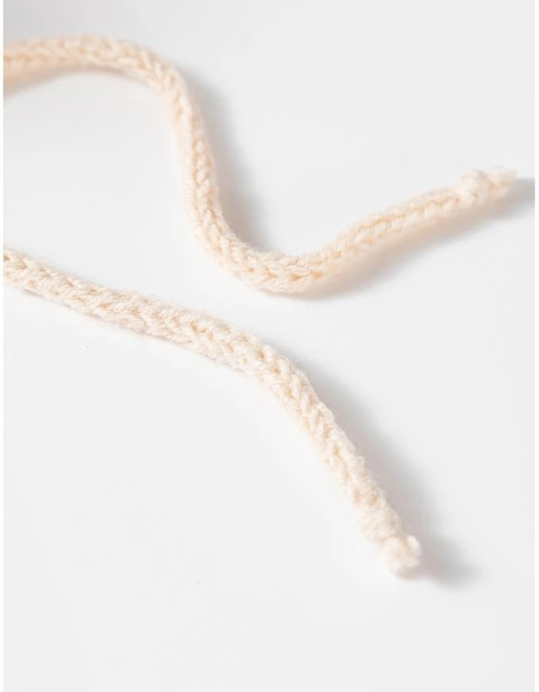 Racing Red Color Contrast Trim Textured Knit Drawstring Hooded Sweater