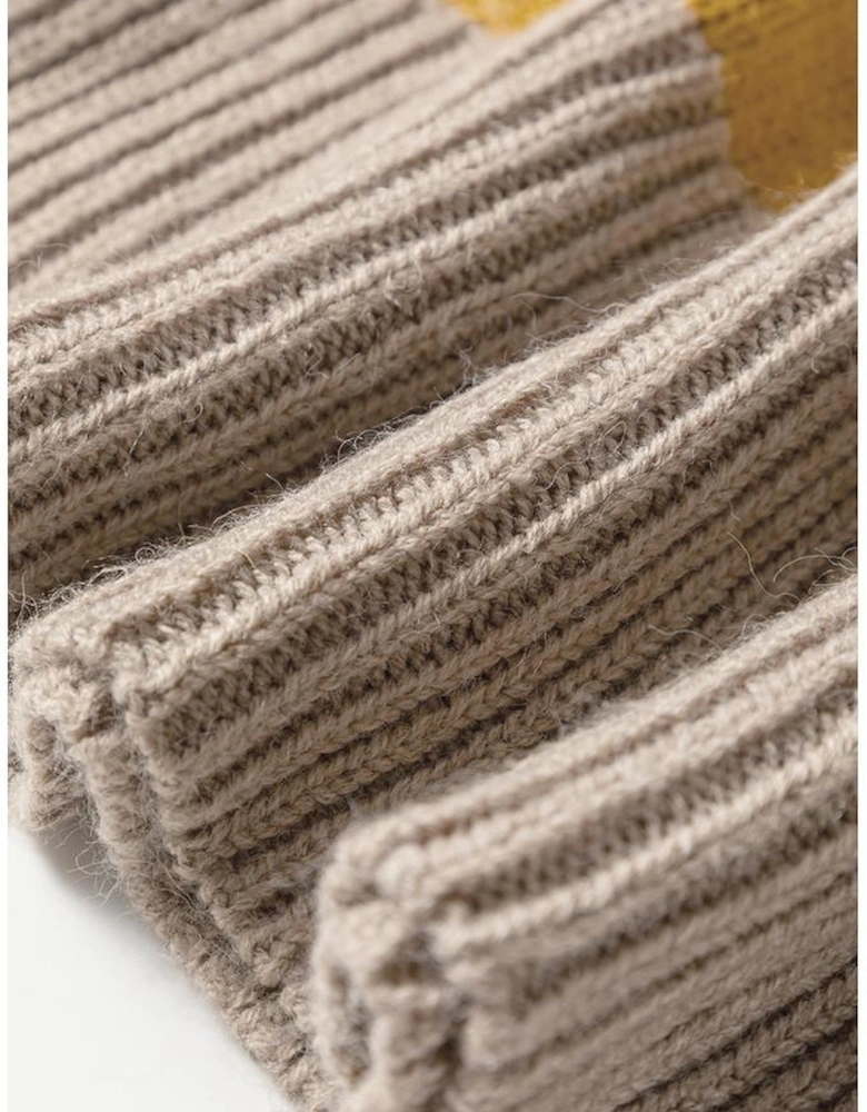 Multicolour Stripe Drop Shoulder Crew Neck Sweater