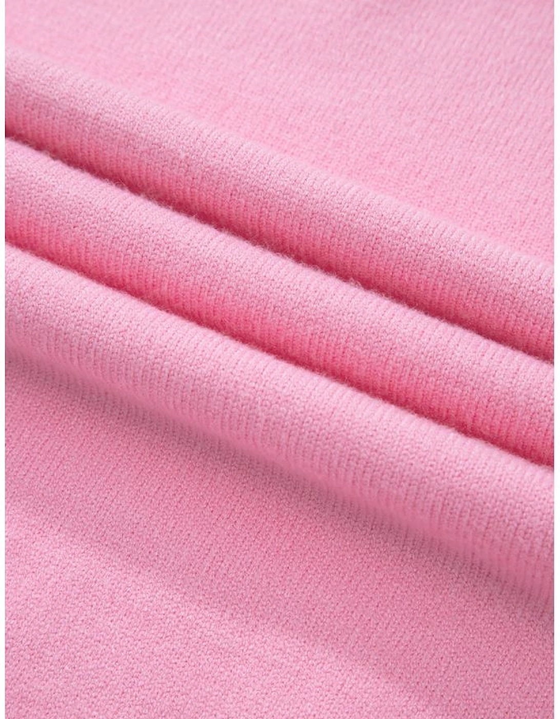 Bonbon Three Tone Contrast Round Neck Loose Sweater