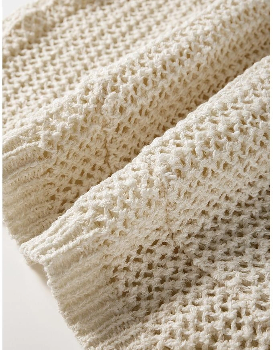 Jet Stream Hollow-out Kangaroo Pocket V Neck Hooded Sweater