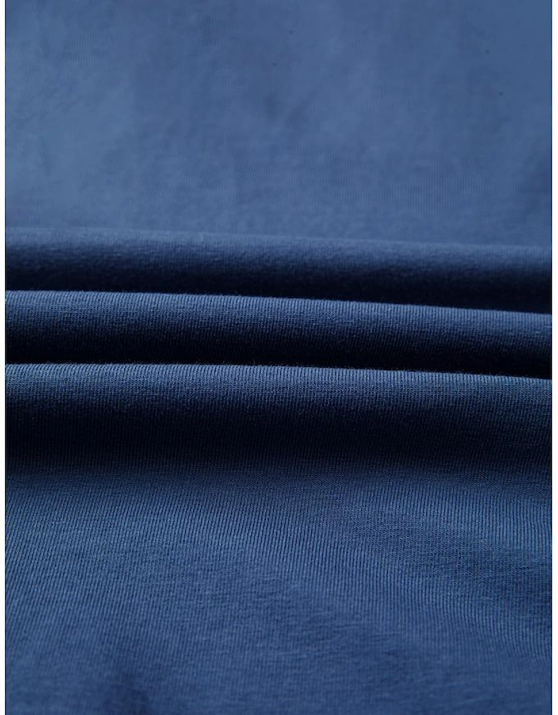 Dark Blue Contrast Knitted Colorblock Star Patchwork Oversize Long Sleeve Top