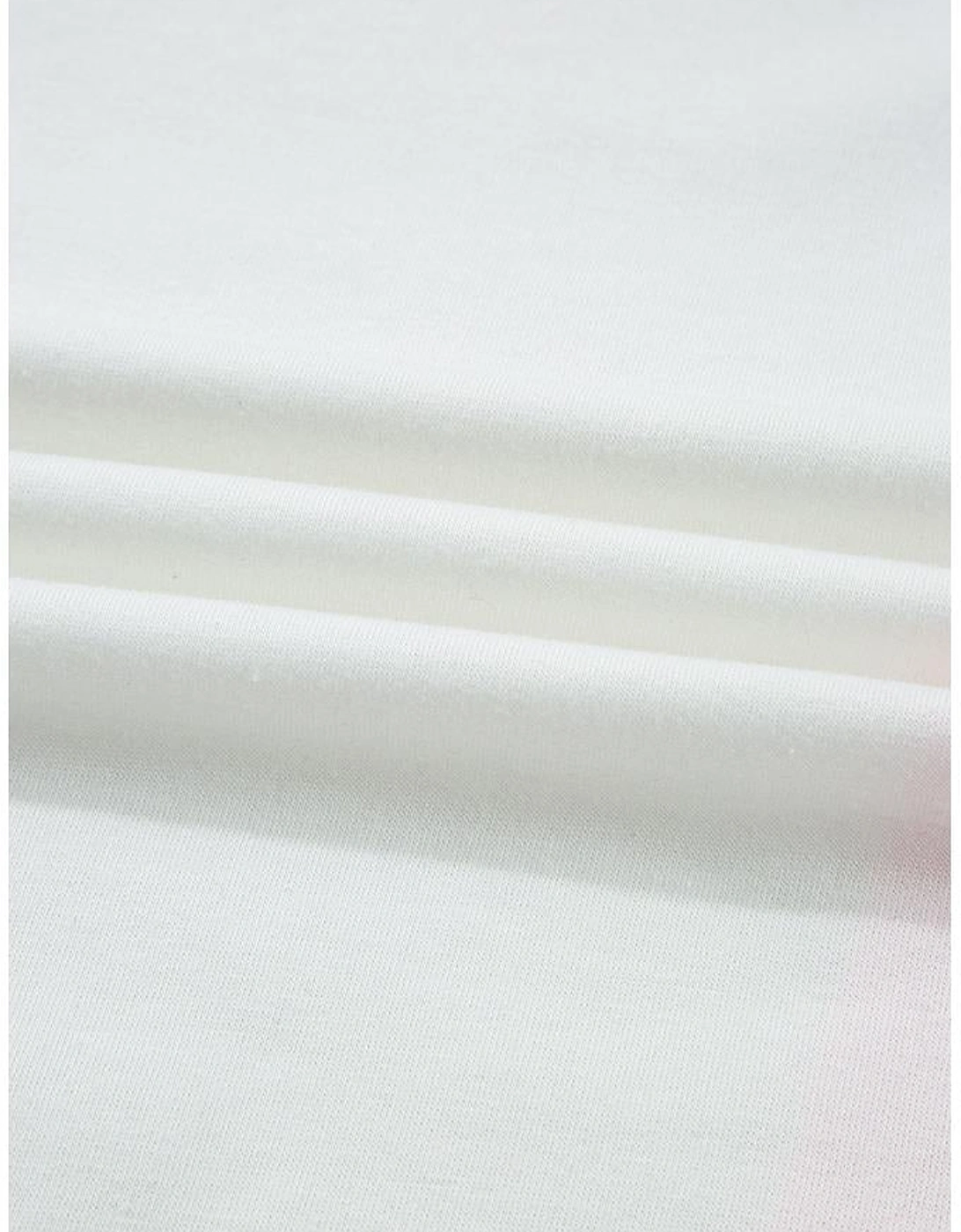 White Floral Colorblock Patchwork Chest Pocket Notched Neck Long Sleeve Top